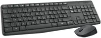Set mouse și tastatură wireless Logitech - MK235, 2.4GHZ, gri închis