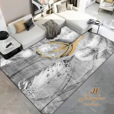 Covor 80x300cm pentru Dormitor si Living, Gri