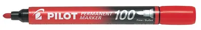 Marker permanent Pilot 100 - Rosu