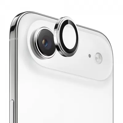 Folie de protectie Camera Spate Blueo Sapphire Crystal pentru Apple iPhone 17 Air, Sticla Securizata, Argintie