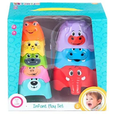 Set de animalute pentru stivuit BamBam