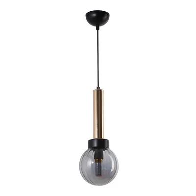 Lustră cu abajur din sticlă ø 15 cm Cota – Squid Lighting