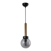 Lustră cu abajur din sticlă ø 15 cm Cota – Squid Lighting