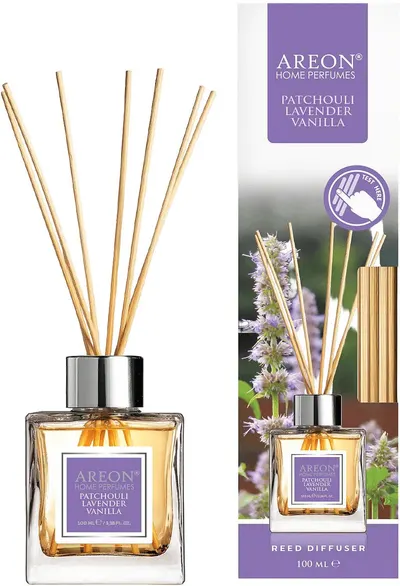 Bețișoare parfumate Areon Classic - Patchouli, Lavender, Vanilla, 100 ml