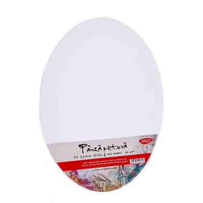 Pânză pictură pe șasiu oval DACO 35x50 cm