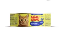 Conserva pentru pisici Miau Miau Mousse cu ton 80 gr