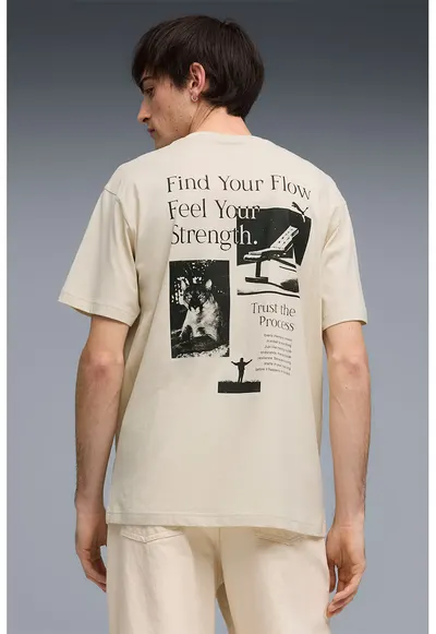 Tricou relaxed-fit GRAPHICS Poster Tee Alpine Snow - Negru/Bej