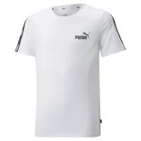 Essentials + Jugen-T-Shirt mit Logo-Tape Jungen PUMA White