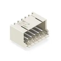 THR male header; 1.0 mm Ø solder pin; angled; Pin spacing 3.5 mm; 8-pole; light gray