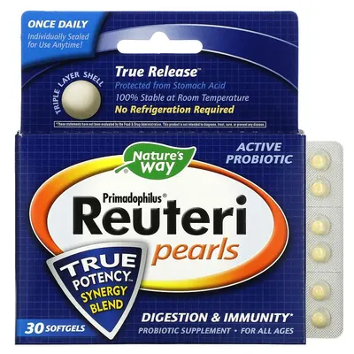 Primadophilus Reuteri pearls, 13 mg, 30 capsule, Nature’s Way