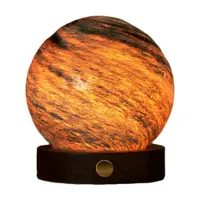 Decorațiune luminoasă maro închis/în culoare naturală închisă cu USB ø 8 cm Stellar Ocean – Gingko
