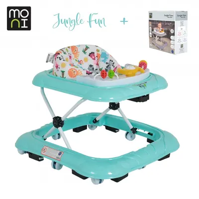 Premergator cu panou interactiv Moni Jungle Fun Plus Mint