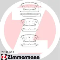 Set placute frana, frana disc ZIMMERMANN 25337.160.1
