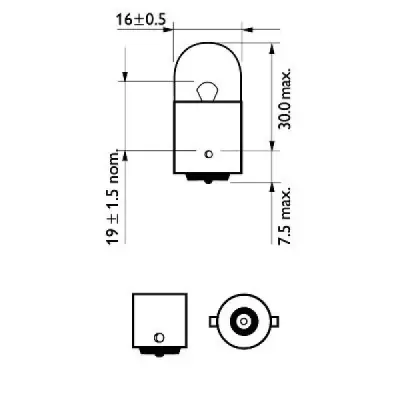 Bec, semnalizator PHILIPS 12814 CP