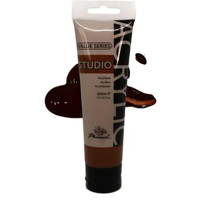 Culoare Acrilica Artists Acrylic Phoenix, Burnt Umber, 100 ml