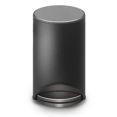 Coș de gunoi negru mat cu pedală din metal 10 l Arc – Joseph Joseph