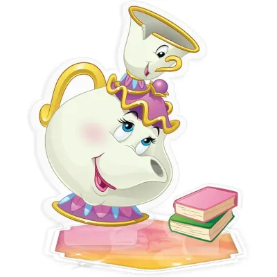 Figurina Acrilica Disney - Beauty and the Beast - Chip and Mrs Potts