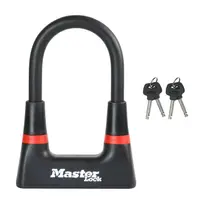 Lacăt U Master Lock din oțel cimentat, culoare neagră