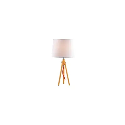 Veioza York Mica, 1 bec, dulie E27, D:235 mm, H:460 mm, Lemn natural