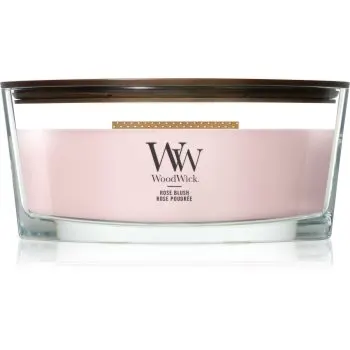 Woodwick Rose Blush lumânare parfumată cu fitil din lemn