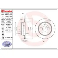 Disc frana BREMBO 08.9580.11