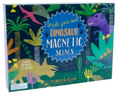 Scene magnetice pentru copii Floss and Rock - Dinozauri
