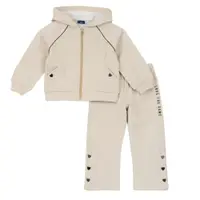 Trening fete Chicco, pantaloni si cardigan, bej, 00833-69MC, 104