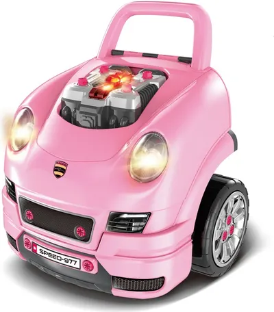 Mașinuță interactivă pentru copii Buba - Motor Sport, roz