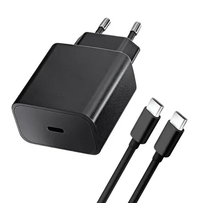 Set Incarcator Type-C + Cablu Type-C, QC4.0, 3A, 20W, TFB-TC-20WPD, Negru Engros