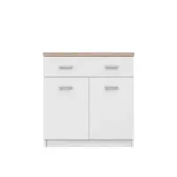 Comoda TOP MIX, 2 usi, 1 sertar, alb, 80x33x85 cm