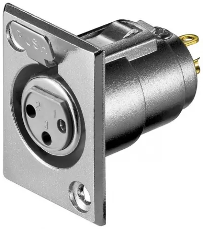 Conector lipit XLR 3 pini mama, Goobay 11973