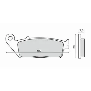 Placute frana Honda CN250 94- 95