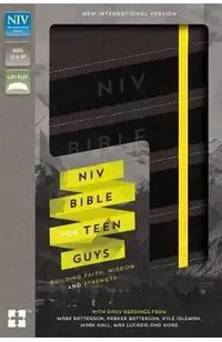 NIV, Bible for Teen Guys, Leathersoft, Charcoal, Elastic Closure: Building Faith, Wisdom and Strength