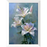 Tablou cu ramă imprimat 56x75 cm Lilies – Styler