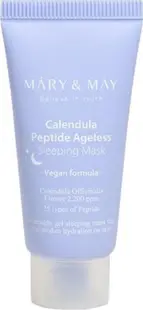 Mary&May Mască facială de noapte cu gălbenele și peptide, 30 g