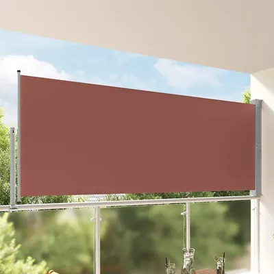 vidaXL Copertină laterală retractabilă, maro, 140 x 300 cm
