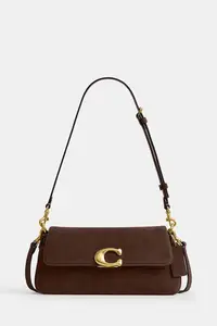 Coach geantă crossbody pentru femei, din piele întoarsă Suade Jet Shoulder Bag