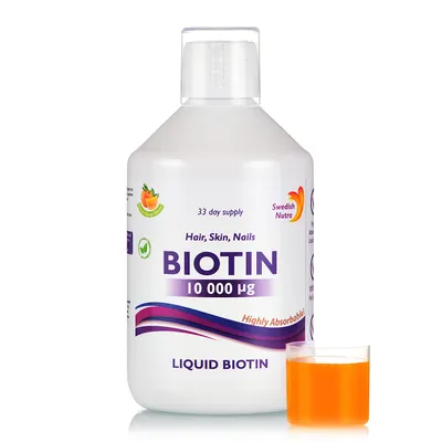 Biotina lichida 10000mcg, 500ml, Swedish Nutra