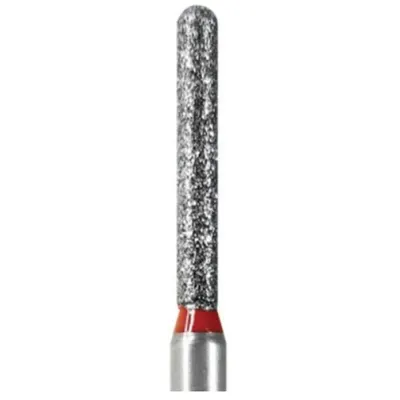 Freze Diamantate Stomatologice, Cilindru Rotunjit, 141-012 C, Granulatie Grosiera, pentru Turbina, 5 Bucati