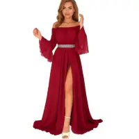Rochie lunga cu motive elegante Miranda