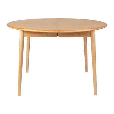 Masă de dining rotundă extensibilă cu blat cu aspect de lemn de stejar cu blat suplimentar ø 120 cm Twist – Zuiver