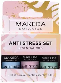 Makeda Botanics Set de aromaterapie Anti Stress, 3 x 10 ml
