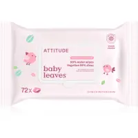 Attitude Baby Leaves Water Wipes Șervețele umede fara parfum 72 buc