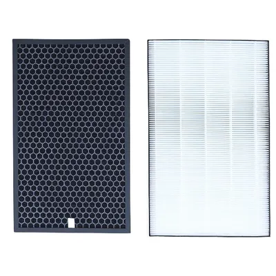 Set 2 filtre, hepa carbon de la PAA-home compatibile cu purificatorul Sharp KC-D40E-W KC-D50 KC-E50 KC-F50 KC-D40E, UA-KIN40E