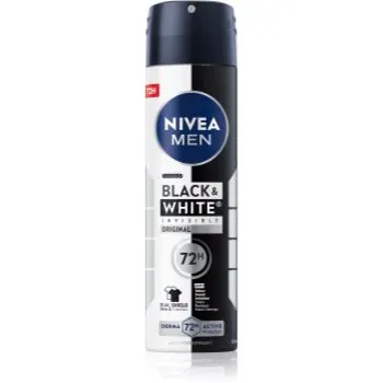 NIVEA MEN Invisible Black & White spray anti-perspirant pentru barbati
