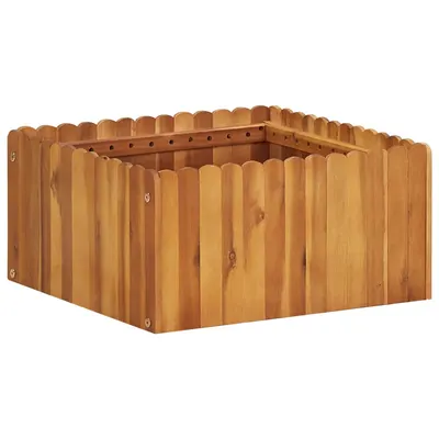 vidaXL Strat înălțat de grădină, 50 x 50 x 25 cm, lemn masiv de acacia