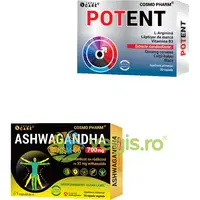 Pachet Ashwagandha 700mg KSM 66 30cps + Potent 30cps