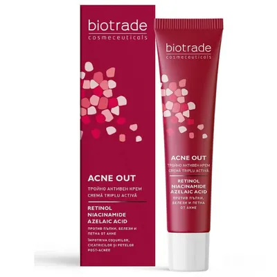 Crema triplu activa pentru ten acneic Acne Out | 30 ml