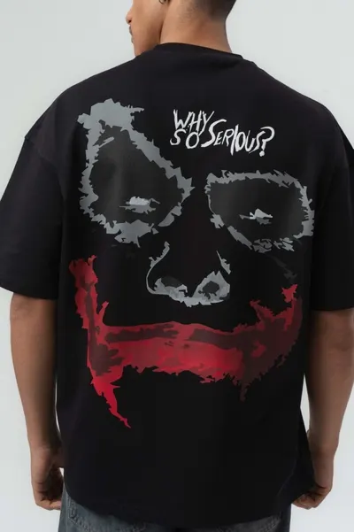 Tricou Oversize Why So Serious – Black Tses12(251) (mărime: M)