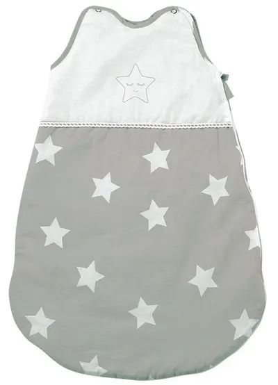 Sac de dormit de vară Lorelli - Stele, gri, 0,5 Tog, 0-6 luni
